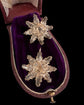 19TH CENTURY FACETED PASTE STAR EARRINGS