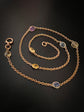 ANTIQUE 15CT & MULTI GEM CHAIN