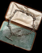 EDWARDIAN CHUNKY SILVER PAPERCLIP ALBERT CHAIN