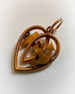 VICTORIAN 15CT GOLD HEART & ANCHOR PENDANT