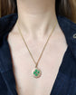 19TH CENTURY ENAMEL & DIAMOND FOUR LEAF CLOVER LOCKET
