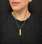 VICTORIAN 15CT GOLD & DIAMOND INGOT PENDANT