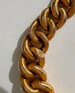 ANTIQUE FRENCH 18CT GOLD REEDED CURB BRACELET