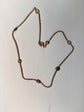 ANTIQUE 15CT & MULTI GEM CHAIN