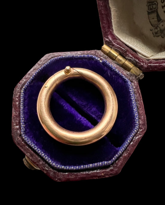 VICTORIAN CHUNKY 15CT GOLD PUSH BOLT
