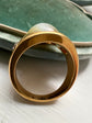 VICTORIAN CHRYSOBERYL CATS EYE & DIAMOND GYPSY RING