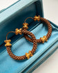 19TH CENTURY 18CT GOLD & WOVEN HAIR HOOP EARRINGS