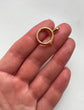 MEDIUM SIZE CHUNKY FRENCH 18CT GOLD BOLT RING