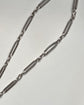 ANTIQUE SILVER FANCY PAPERCLIP CHAIN