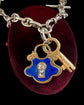 VICTORIAN 18CT GOLD PADLOCK WITH DIAMOND LOCK