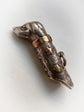 VICTORIAN SILVER & GOLD STAR DOG WHISTLE PENDANT
