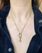 VICTORIAN 15CT GOLD BRAMAH KEY PENDANT