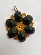 VICTORIAN SCARAB BEETLE & 15CT GOLD PENDANT
