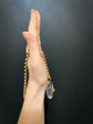 SUPERSIZED CHUNKY VICTORIAN ROCK CRYSTAL HEART PENDANT