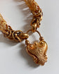 19TH CENTURY PINCHBECK HEART PADLOCK BRACELET