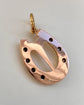 VICTORIAN 18CT GOLD & DIAMOND HORSESHOE PENDANT