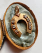 VICTORIAN DIAMOND & 15CT GOLD HORSESHOE PENDANT