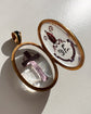 VICTORIAN BISHOPS MITRE ROCK CRYSTAL LOCKET