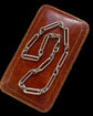 ANTIQUE SILVER PAPERCLIP & LOVERS KNOT CHAIN
