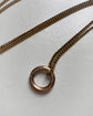 ANTIQUE 9CT GOLD PLATED PUSH BOLT