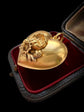 19TH CENTURY LARGE 18CT GOLD PUFFY HEART PENDANT