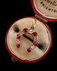 ANTIQUE DIAMOND & RUBY HORSESHOE PENDANT