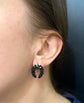 19TH CENTURY FRENCH JET HORSESHOE EARRINGS