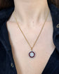 VINTAGE DOUBLE SIDED ROULETTE & PLAYING CARD DISC PENDANT