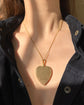 LARGE ANTIQUE 15CT GOLD HEART LOCKET