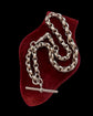 ANTIQUE SILVER FACETED BELCHER ALBERT CHAIN