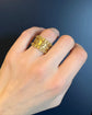 VINTAGE CHUNKY GOLD BAND RING