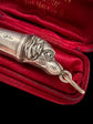 VICTORIAN SILVER DOGS HEAD WHISTLE PENDANT