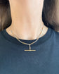 ANTIQUE BI-COLOUR 18CT GOLD & PLATINUM CURB ALBERT CHAIN
