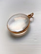 VICTORIAN ROCK CRYSTAL & 18CT GOLD LOCKET