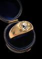 VICTORIAN DIAMOND & 18CT GOLD GYPSY RING
