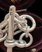 VICTORIAN CHUNKY SILVER PAPERCLIP CHAIN WITH REMOVABLE T-BAR
