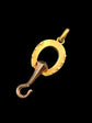 VICTORIAN 18CT GOLD HORSESHOE & NAIL FOLDING BUTTON HOOK