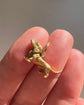 ANTIQUE 9CT GOLD DACHSHUND DOG PENDANT