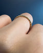 ANTIQUE HIGH CARAT GOLD SLIM SPLIT RING