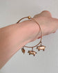 VICTORIAN 9CT GOLD LUCKY PIG BANGLE