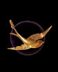 VICTORIAN 15CT GOLD SWALLOW PENDANT