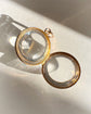 ANTIQUE ROCK CRYSTAL & 9CT GOLD SPHERE LOCKET