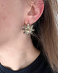 19TH CENTURY FACETED PASTE STAR EARRINGS