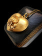 19TH CENTURY LARGE 18CT GOLD PUFFY HEART PENDANT