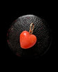 19TH CENTURY MINI CORAL HEART PENDANT