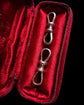 IMMACULATE VICTORIAN 15CT WHITE GOLD DOUBLE DOG CLIP