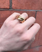 VINTAGE 90’S PIAGET 18CT GOLD DOUBLE DOMED BAND RING