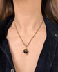 VICTORIAN 15CT GOLD COILD SNAKE & AGATE PENDANT