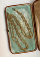 18CT FRENCH SAUTOIR FANCY LINK GAURD CHAIN