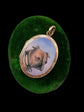 VICTORIAN PAINTED DOG LOCKET